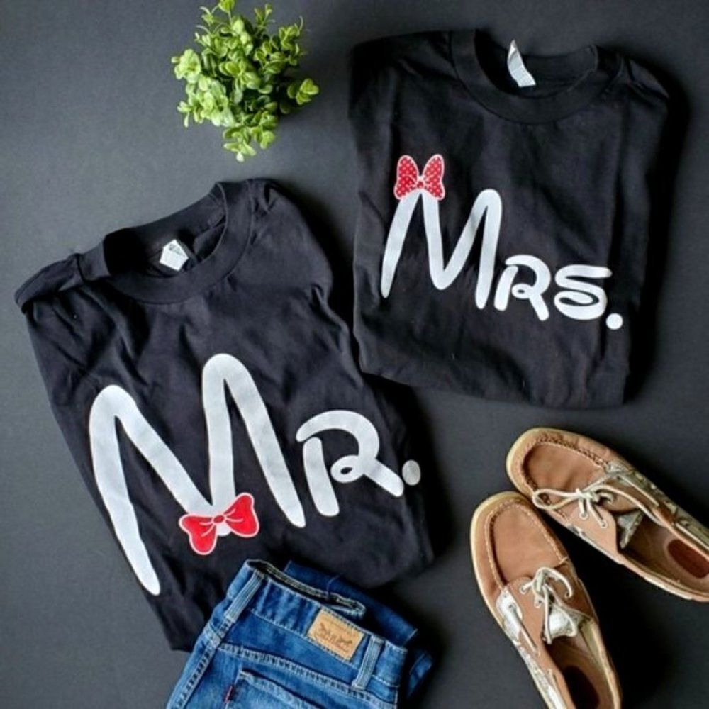 Mr and mrs Disney Matching Shirts